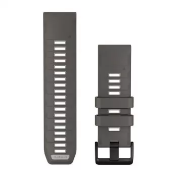 Garmin QuickFit 26 laikrodžio apyrankė, Pebble Grey/Silver Grey silikoninė [010-14510-00]
