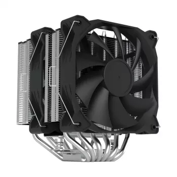 Zalman CNPS12X BP Black procesoriaus aušintuvas - 120 mm PWM ventiliatorius, mėlynas LED, 6 šilumos vamzdeliai, Intel/AMD