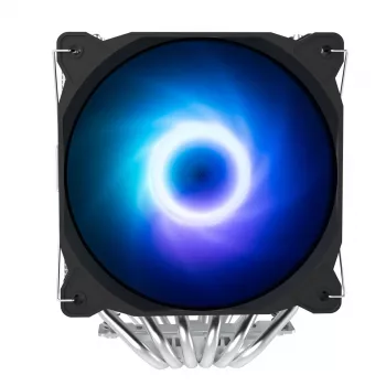 Zalman CNPS12X BP ARGB dviejų bokštų CPU aušintuvas, 2x120mm PWM ventiliatoriai, juodas