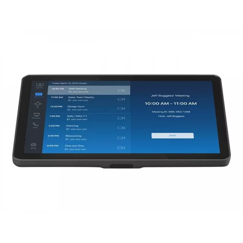 „Logitech Rally Bar + Tap IP“ vaizdo konferencijų rinkinys vidutinėms patalpoms, grafito spalvos, 4K UHD, „Zoom“ ir „Microsoft Teams“ sertifikuotas