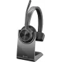HP Poly Voyager 4300 UC Series 4310 belaidės antausės ausinės su USB-C adapteriu ir stovu, Zoom sertifikuotos 218474-01