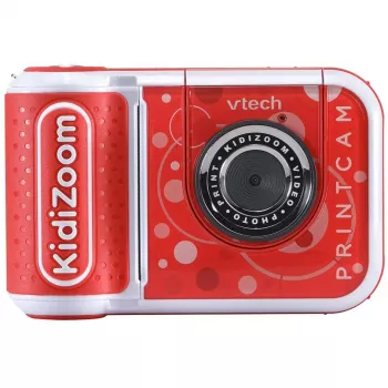VTech KidiZoom Print Cam skaitmeninis fotoaparatas vaikams, raudonas/baltas