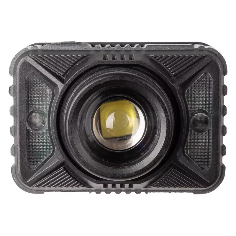 ENTAC EHL-ZH-10W-R priekinis žibintas su zoom funkcija, įkraunama baterija, 10W, judesio jutikliu