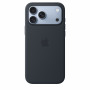 Apple iPhone 18 Pro Max silikoninis dėklas su MagSafe – tamsiai mėlyna