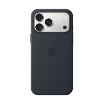 Apple iPhone 18 Pro Max silikoninis dėklas su MagSafe – tamsiai mėlyna