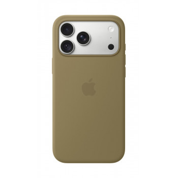 Apple iPhone 18 Pro Max silikoninis dėklas su MagSafe (Silicone Case) – alyvuogių spalvos