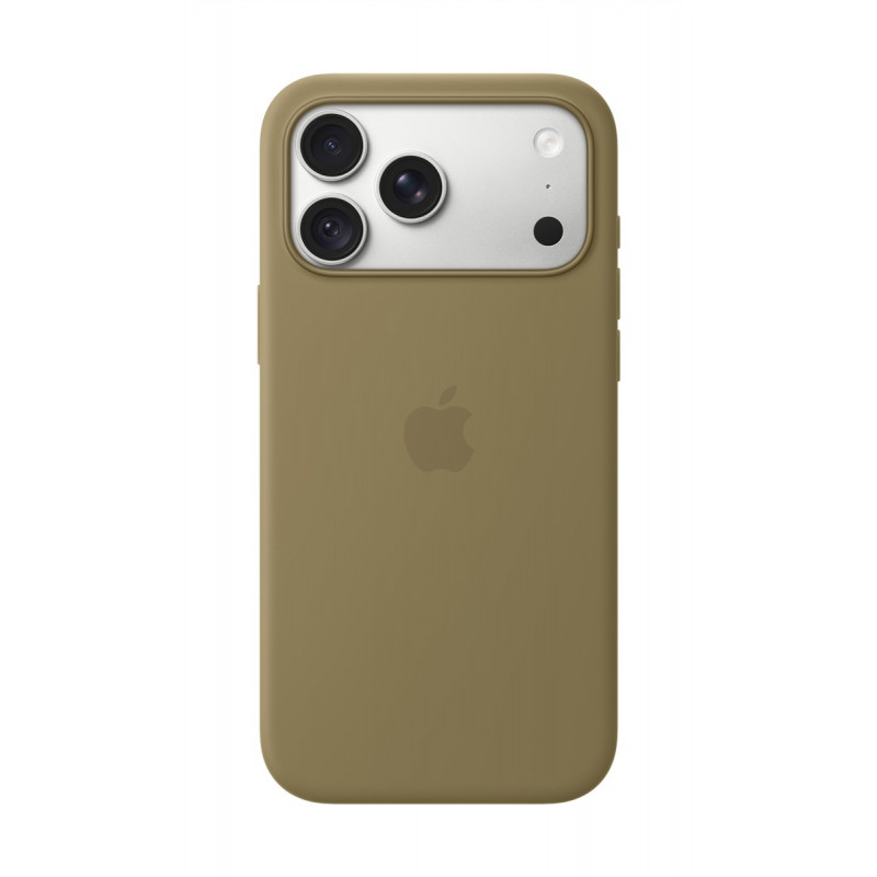 Apple iPhone 18 Pro Max silikoninis dėklas su MagSafe (Silicone Case) – alyvuogių spalvos