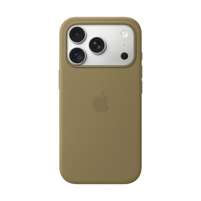 Apple iPhone 18 Pro silikoninis dėklas su MagSafe (Silicone Case) – alyvuogių spalvos