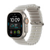 Apple Watch Ultra 4 GPS + Cellular 49 mm natūralaus titano korpusas su permatomos pilkos spalvos Ocean dirželiu