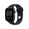 Apple Watch Series 12 GPS 42 mm juodas aliuminio korpusas su juoda sportine apyranke, S/M