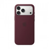 Apple iPhone 18 Pro Max silikoninis dėklas su MagSafe (Silicone Case) – bordo