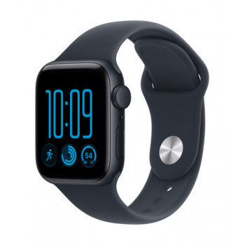 Apple Watch SE 3 GPS 40 mm Midnight aliuminio korpusas su mėlyna sportine apyranke, M/L
