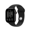 Apple Watch Series 12 GPS + Cellular 42 mm juodas aliuminio korpusas su juoda sportine apyranke, S/M