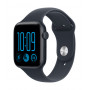 Apple Watch SE 3 GPS + Cellular 44 mm Midnight aliuminio korpusas su mėlyna sportine apyranke, S/M