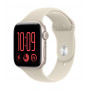 Apple Watch SE 3 GPS + Cellular 44 mm Starlight aliuminio korpusas su smėlio spalvos sportine apyranke, M/L