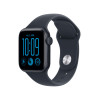 Apple Watch SE 3 GPS + Cellular 40mm vidurnakčio spalvos aliuminio korpusas su tamsiai mėlyna sportine apyranke - S/M