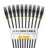 StarTech plonas Cat6 U/UTP tinklo kabelis RJ45, 0,25 m, juodas, 10 vnt. rinkinys