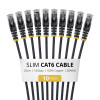 StarTech plonas Cat6 U/UTP tinklo kabelis RJ45, 0,25 m, juodas, 10 vnt. rinkinys