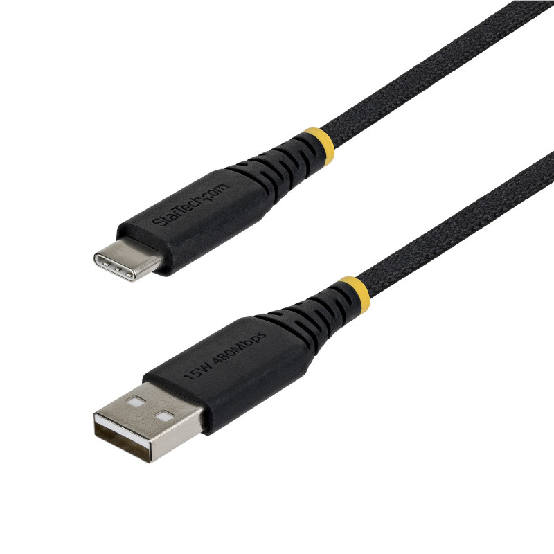 StarTech pintas USB 2.0 kabelis USB-A į USB-C, 3 m, 15 W, juodas