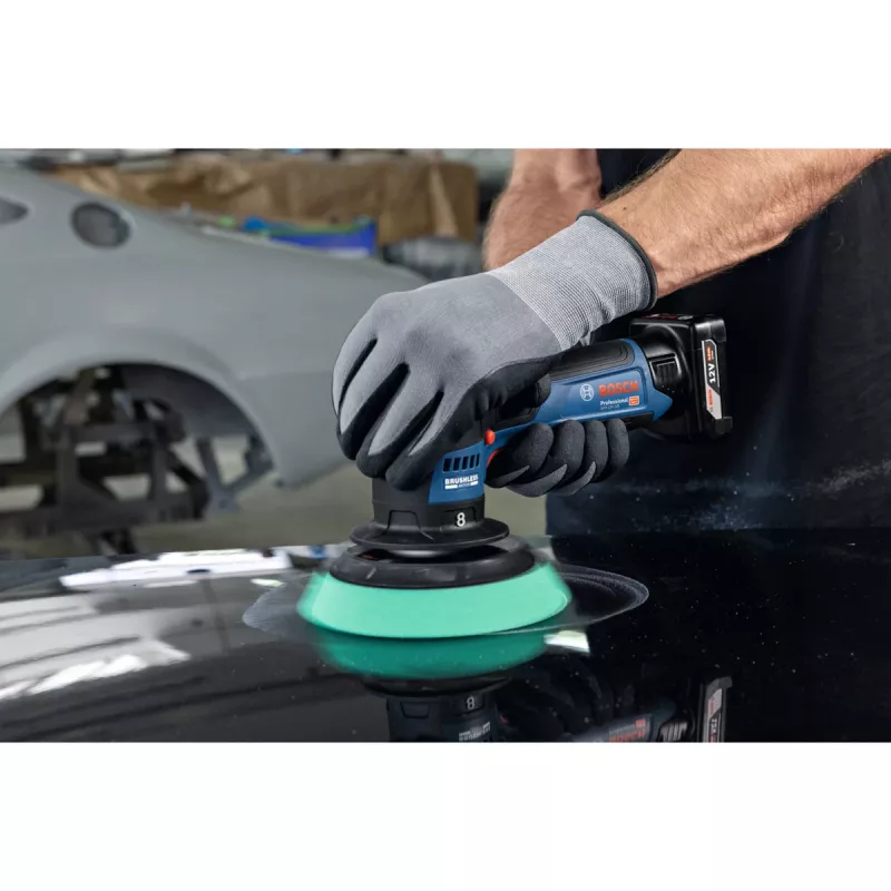Bosch GPX 12V-125 Professional akumuliatorinis poliruoklis 06019L4100, 12 V, 125 mm, mėlynas/juodas, Solo (be akumuliatoriaus ir įkroviklio)