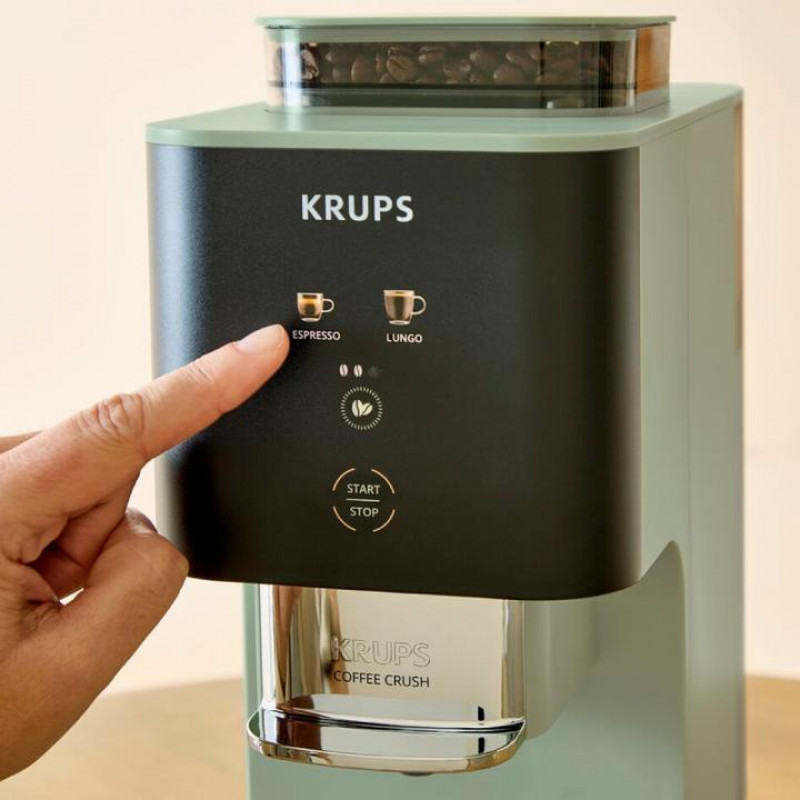 Krups Coffee Crush SA401LE0 espreso kavos aparatas, juoda/žalia