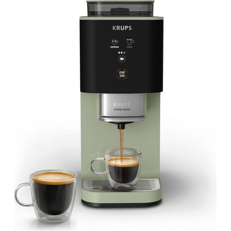 Krups Coffee Crush SA401LE0 espreso kavos aparatas, juoda/žalia