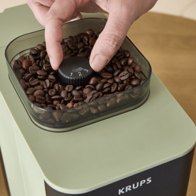 Krups Coffee Crush SA401LE0 espreso kavos aparatas, juoda/žalia