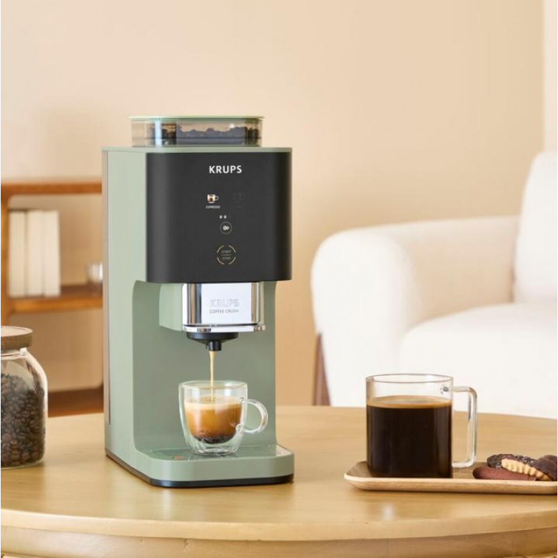 Krups Coffee Crush SA401LE0 espreso kavos aparatas, juoda/žalia