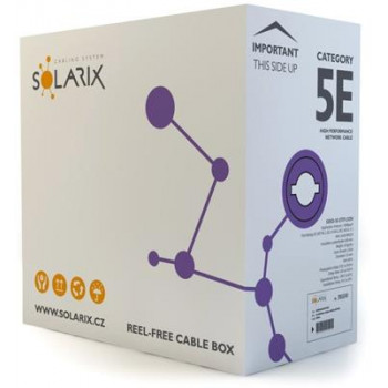 Tinklo kabelis SOLARIX Cat5e U/UTP, 500 m, LSZH