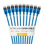 StarTech.com Slim Cat6a U/FTP Patch Cable RJ45, 0,3 m, mėlyna, 10 vnt. rinkinys