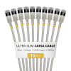 StarTech.com plonas Cat6a U/FTP tinklo kabelis RJ45, 0,3 m, pilkas, 10 vnt. rinkinys