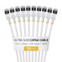 StarTech.com plonas Cat6a U/FTP tinklo kabelis RJ45, 0,15 m, baltas, 10 vnt. rinkinys