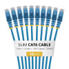 StarTech.com Slim Cat6 U/UTP tinklo kabelis RJ45, 1 m, mėlynas, LSZH, 10 vnt. rinkinys
