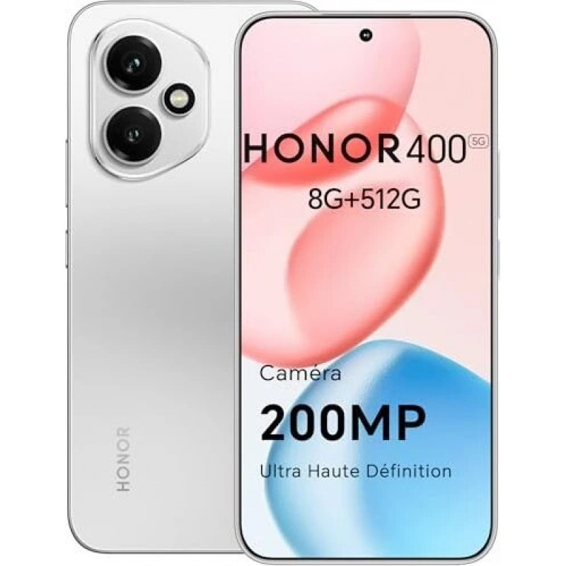 Išmanusis telefonas Honor 400 5G Dual SIM 8GB RAM 512GB - Meteor Silver