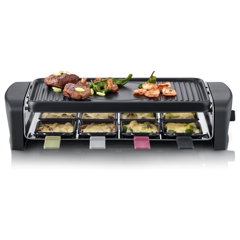 Severin Raclette Grill (RG 9646), juodas, 1400 W