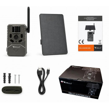 Orllo Huntercam 6 SIM 4G medžioklinė kamera su saulės paneliu