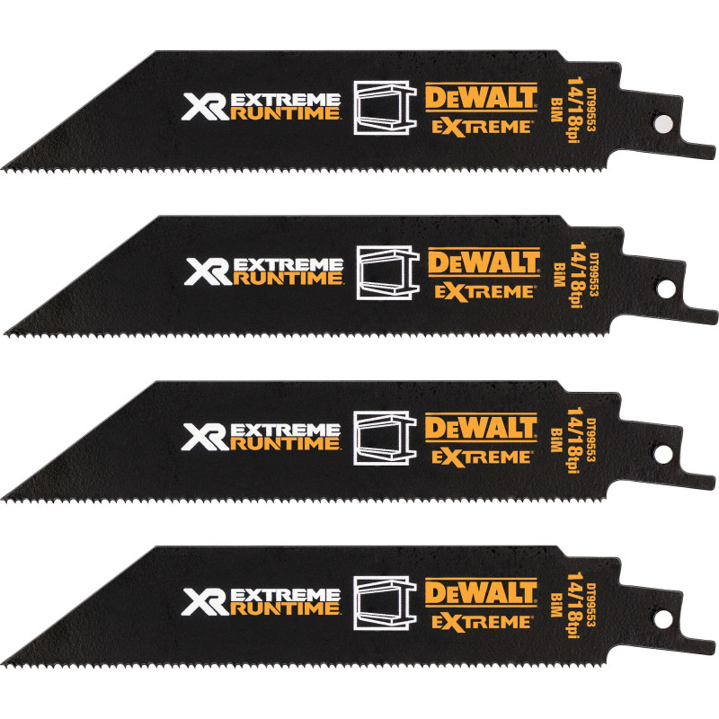 DeWalt Extreme Runtime DT99550-QZ šlifavimo pjūklo ašmenų rinkinys, 13 dalių, 152-230 mm