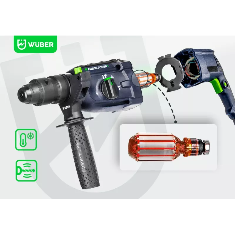 Wuber W28920 rotacinis plaktukas, 4 J, 2500 W