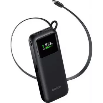 Belkin UltraCharge Smart Display Power Bank 11 000 mAh 60 W – juodas