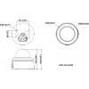 Hikvision DS-2CD2746G3-IPTRZSY 4 MP kupolinė IP kamera, 2.8-12 mm, juoda