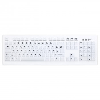 Active Key AK-C8100 belaidė higieninė klaviatūra, sandari, šveicariškas išdėstymas (QWERTZ), balta