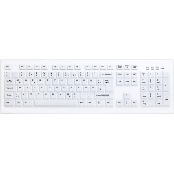 Active Key AK-C8100 belaidė higieninė klaviatūra, sandari, šveicariškas išdėstymas (QWERTZ), balta