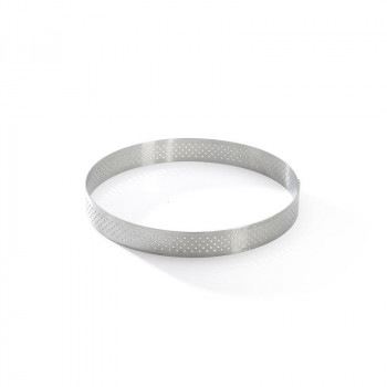 De Buyer perforuotas nerūdijančio plieno apvalus tarto žiedas, 12,5 cm (3099.05)