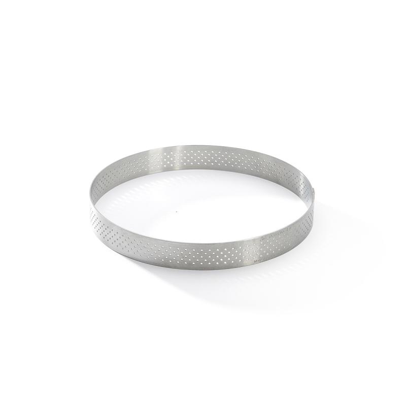 De Buyer perforuotas nerūdijančio plieno apvalus tarto žiedas, 12,5 cm (3099.05)