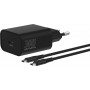 4smarts VoltPlug PD 30W sieninis įkroviklis, 1x USB-C, su USB-C kabeliu 1,5 m, juodas