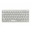 Cherry Slim Line G84-4100 kompaktiška klaviatūra, PS/2 + USB, 83 klavišai, vokiška išdėstymas (QWERTZ), šviesiai pilka
