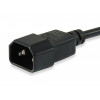 Equip maitinimo laidas IEC C13 – IEC C14, 1,5 m, juodas