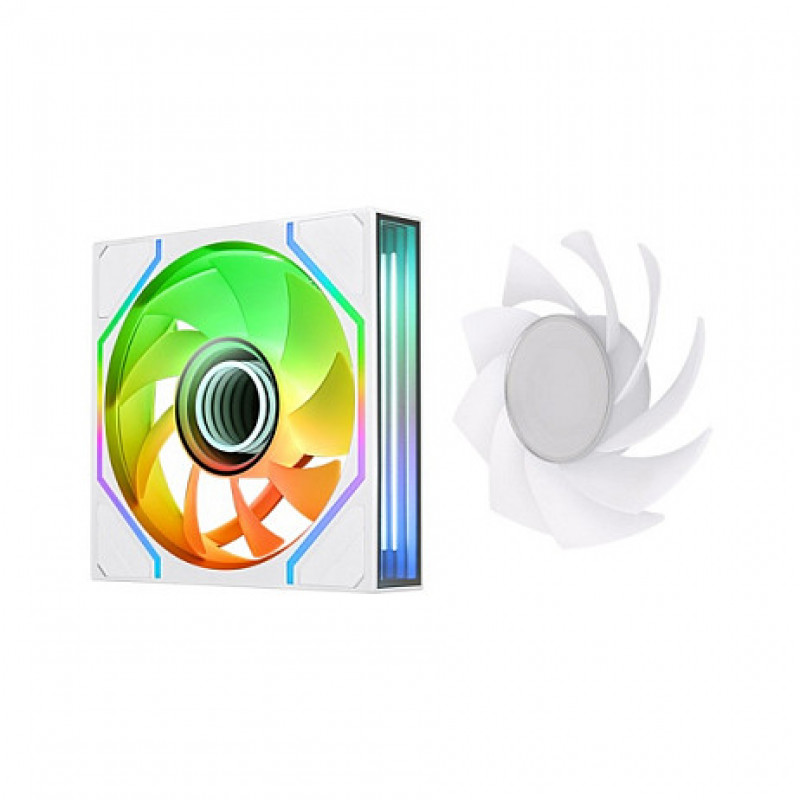 Thermaltake SWAFAN INFINITY EX14 ARGB Sync 140 mm korpuso ventiliatorius, baltas, 3 vienetų rinkinys
