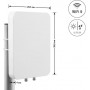 Delock WiFi 6 MIMO kryptinė antena, 2 x N lizdas, 12-17 dBi, lauko, sieninis/stiebinis tvirtinimas, balta (60773)