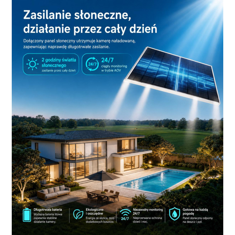 Dahua BP5E-4GP 5MP Wi-Fi 6 baterijų IP kamera